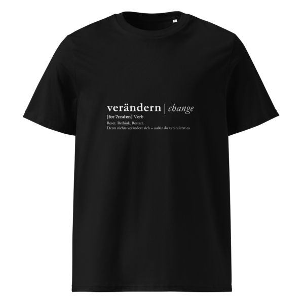 Woman verändern – Bio Baumwolle T-Shirt black