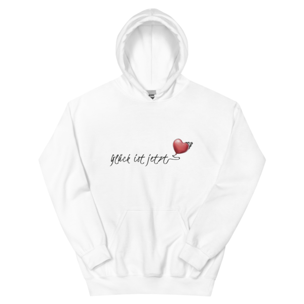 Glück jetzt – Unisex-Kapuzenpullover